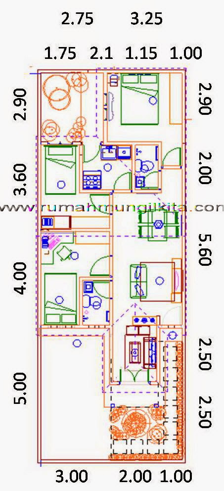 Renovasi II Rumah Tipe 48 Tanah 93 m2 (1 lantai, 3 kamar 