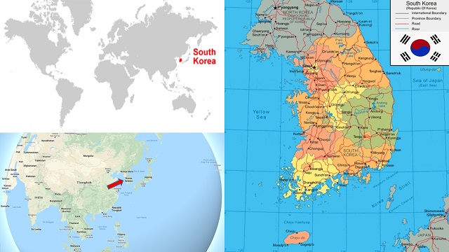 Profil Negara Korea  Selatan  Gambar Peta  Lengkap 