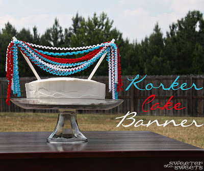 Korker Cake Banner Tutorial by SweeterThanSweets