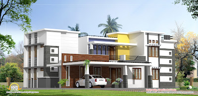 Modern contemporary luxury home design - 3300 Sq. Ft. | Indian ...