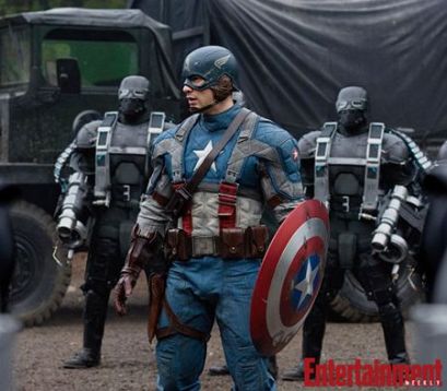 The first official picture from the set of Captain America The First