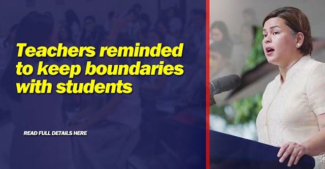 Teachers reminded to keep boundaries with students