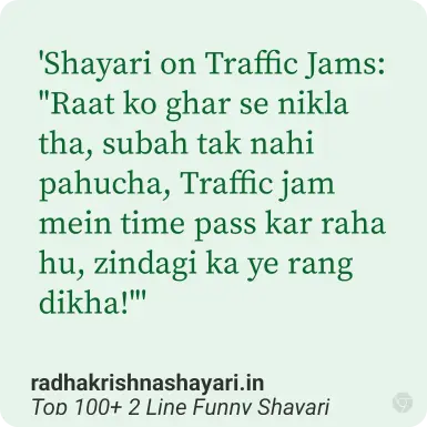 Best 2 Line Funny Shayari In Hindi