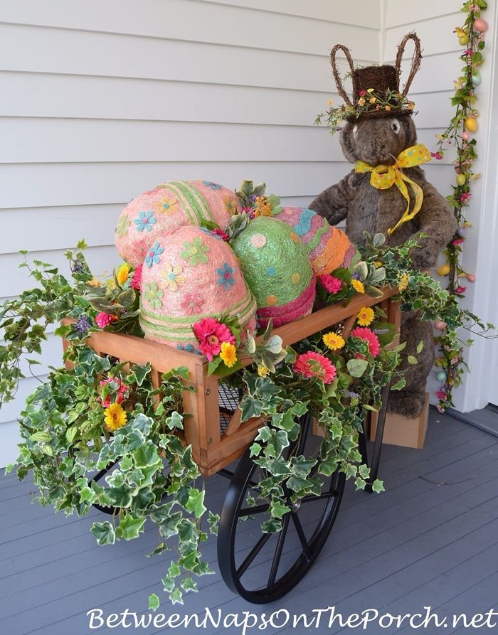 Easter/spring decoration ideas for front porch or patio