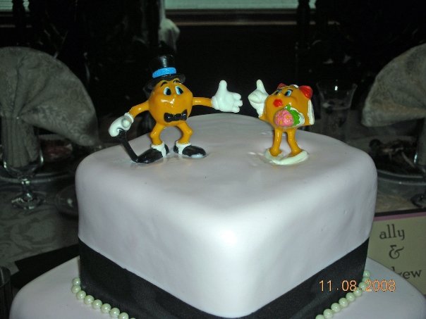  pick a cool wedding cake topper I found out he wasn't a fan of Smurfs 
