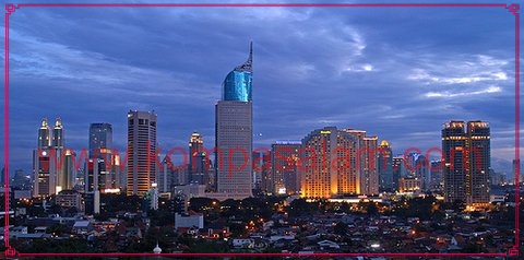 Jakarta night skyline