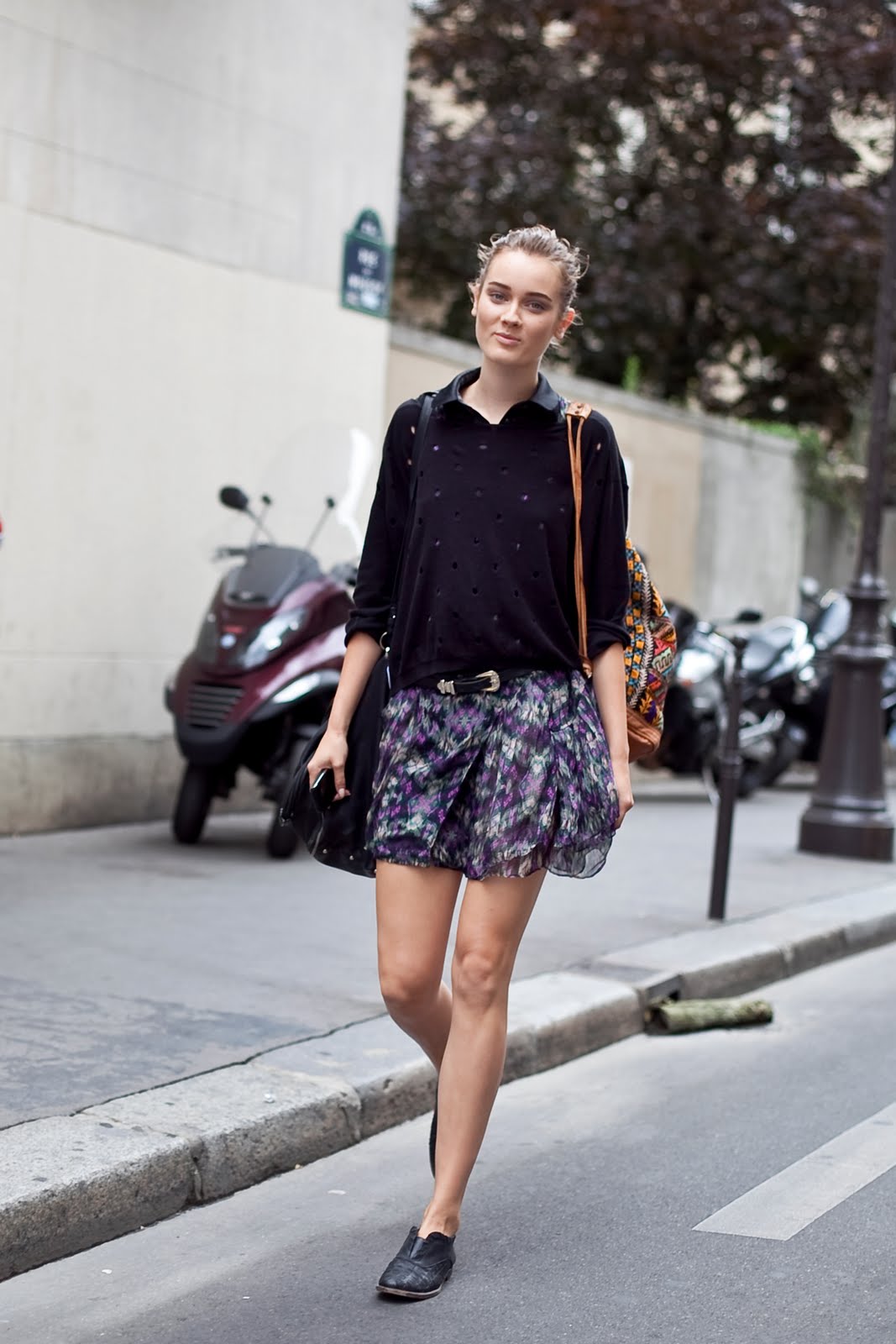 Street Style:Jac Jagaciak Wears Polka Dots & Print