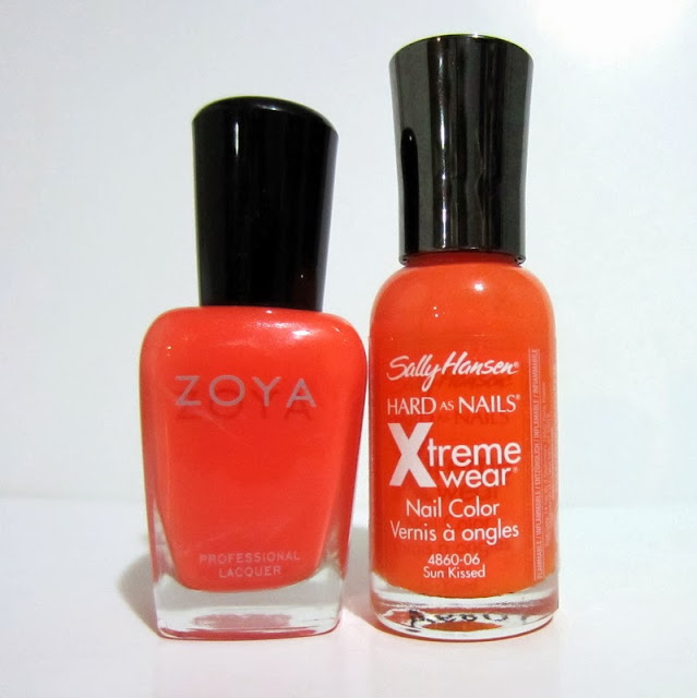 Zoya Thandie Comparison Sally Hansen Sun Kissed Comparison