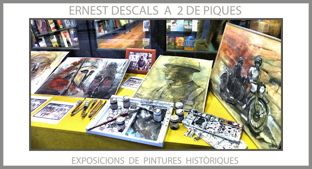 2 DE PIQUES-MANRESA-ART-EXPOSICIÓ-PINTURA-HISTORIA-PINTURES-HISTÒRIQUES-PERSONATGES-ARTISTA-PINTOR-ERNEST DESCALS-