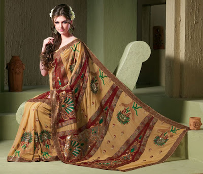 Green and Black Combination Designer Bridal Saree bridal sarees