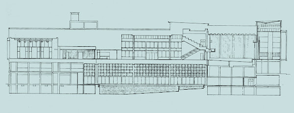 Boulogne-sur-Mer - Le Casino  Architectes: Pierre Sonrel, Marcel Bonhomme  Façades en mosaïque de céramique (Céralux): Françoise Lelong (1925-1961)  Projet: 1951 - Construction: 1959  Destruction: 1987 