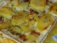 batata com creme de leite