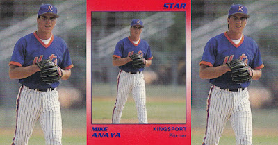Mike Anaya 1990 Kingsport Mets card