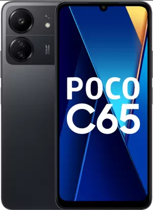 New POCO C65 Matte Black 5G 50MP Camera Mobile Phone 256GB 8GB RAM Smartphone Under 10000 in India