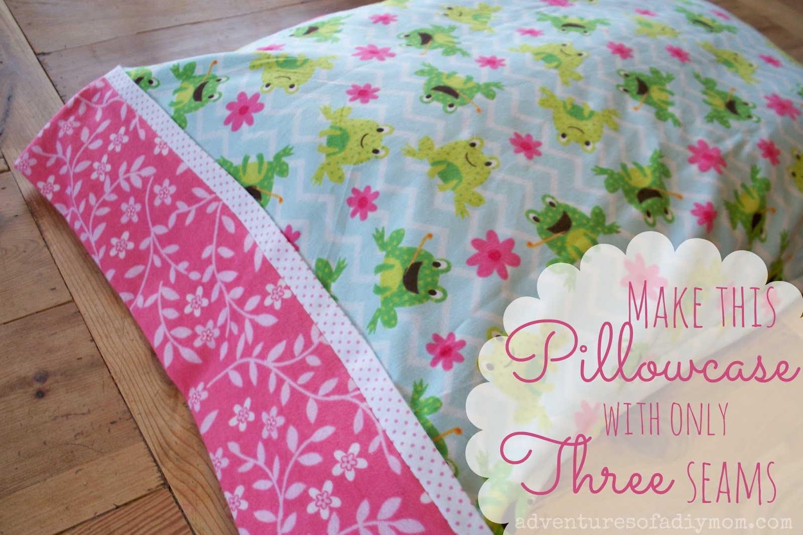 How to Make an Easy Tube Pillowcase with only 3 Seams!