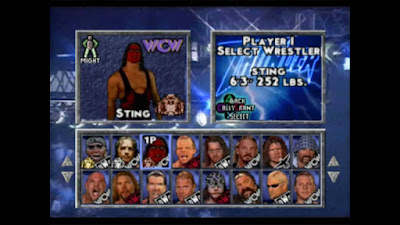 WCW/nWo Thunder Sting PlayStation PS1 wrestling