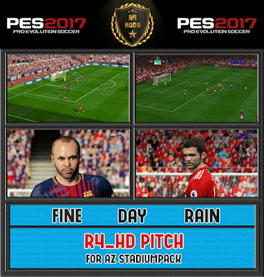 PES 2017 R4_HD PITCH + FIX For AZ_StadiumPack AIO