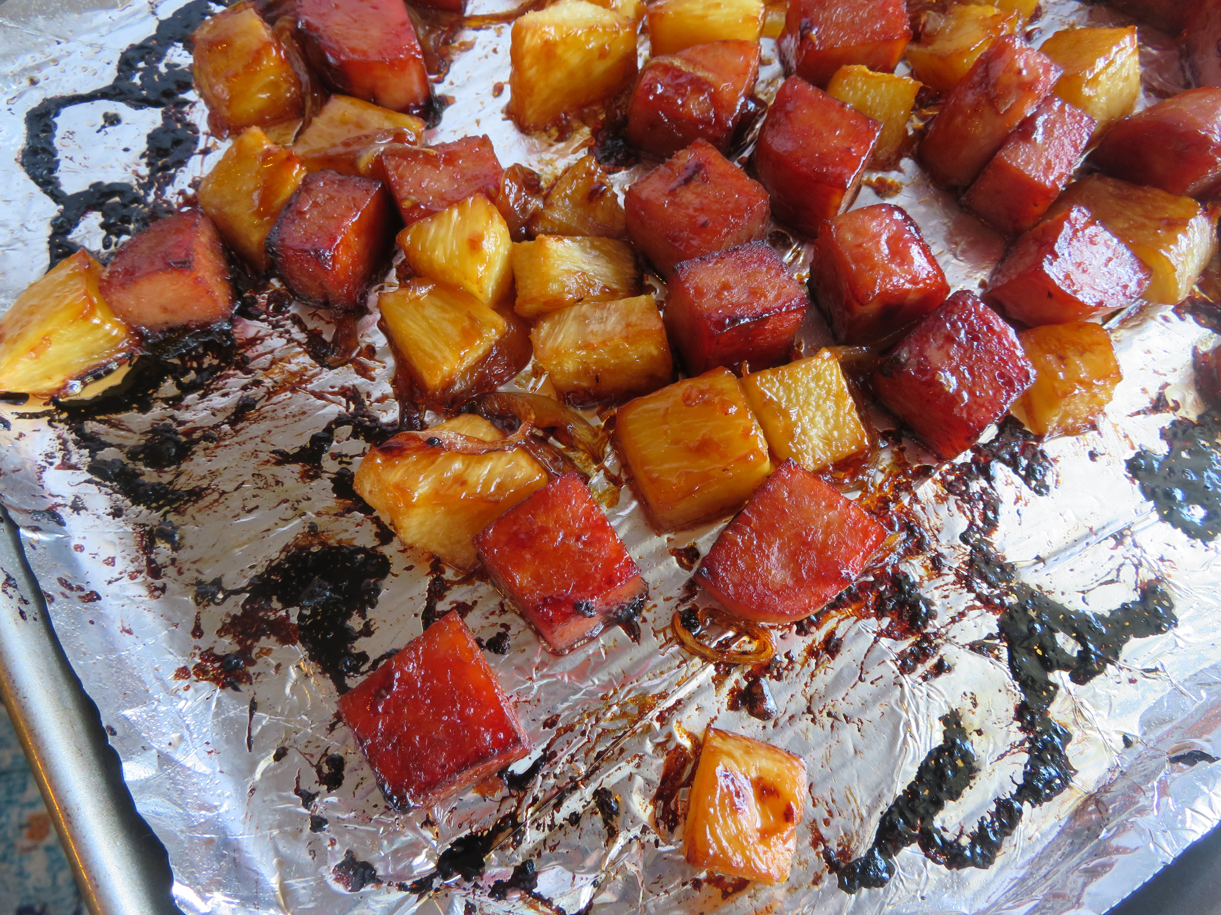 Spicy Teriyaki Spam® and Pineapple on a Hawaiian Roll Recipe