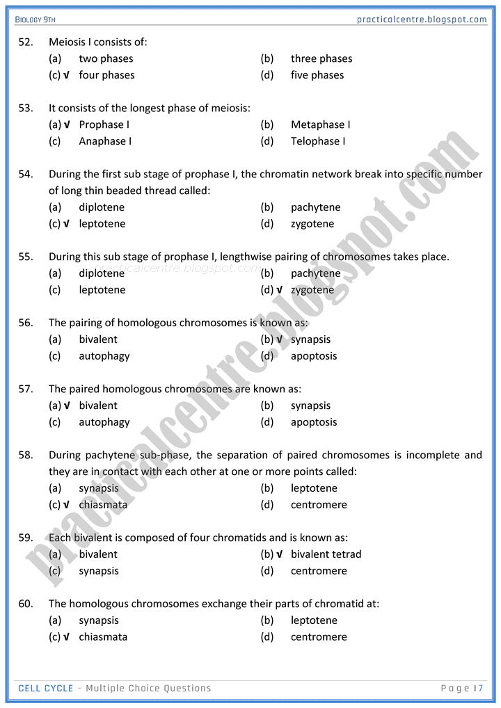 cell-cycle-mcqs-biology-9th-notes