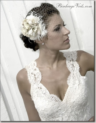 birdcage veil and makeup. Vintage Glam Hairstyles