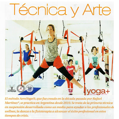 PILATES AEREO Y YOGA AEREO POR RAFAEL MARTINEZ  EN PRENSA Y TELEVISION