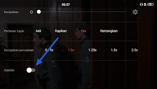 cara memasukan subtitle ke film di android