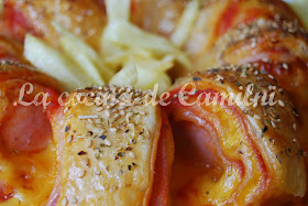 Rosca de hojaldre con salchicha bratwurst (La cocina de Camilni)