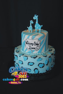 Blue Giraffes by cakes 4 all Richardson TX