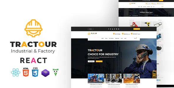 Best Industrial Manufacturing React JS Template