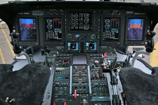 Sikorsky S-61T cockpit