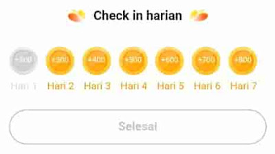 check in di aplikasi hello