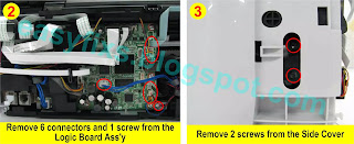 Partial replacement the ink absorber kit on Canon MX320, MX330, MX340, MX350, MX360 series