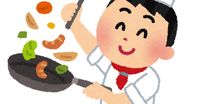 料理をするシェフ コックさんのイラスト かわいいフリー素材集 いらすとや