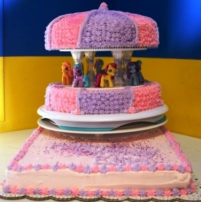  Pony Birthday Cake on Tessa S Cake Corner  My Little Pony Carousel Cake