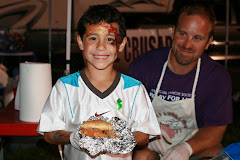 Mark and Matthew serving BBQ at Relay 2009