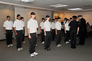 Chief Cessford inspects Class 6