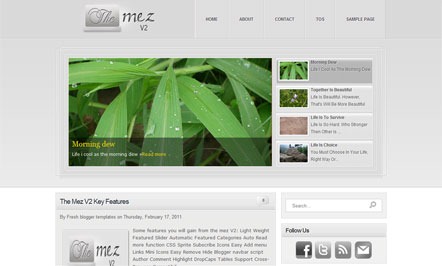 the mez v2 blogger template