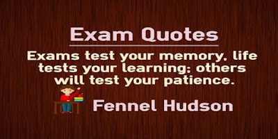 Quotes On Exam