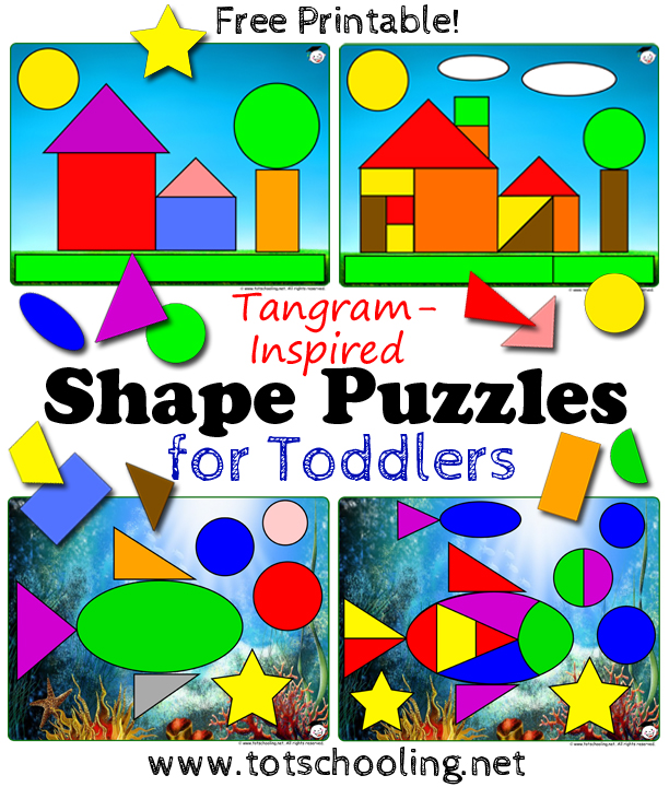 tangram shape puzzles for toddlers totschooling toddler preschool kindergarten educational printables