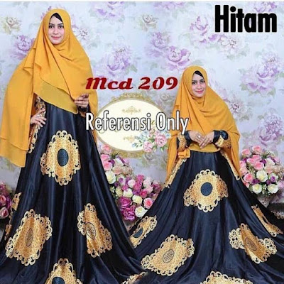 gamis satin valvet