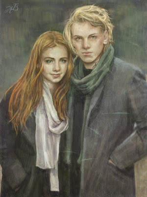 Fan-art-clary-and-jace, ciudad-del-fuego-celestial, reseña