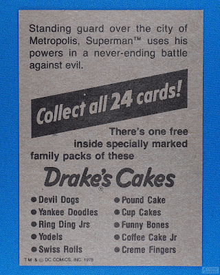 1978 Drake's Cakes - Superman The Movie - Scene #1 (Back)