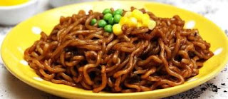 belajar makanan korea, belajar masakan korea, cara membuat jjapaguri, cemilan, jjapaguri, kreasi mie instan, makanan korea, masakan korea, resep jjapaguri, resep makanan korea, resep masakan korea