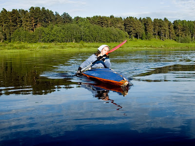 Kayak in the Volga and the Lena