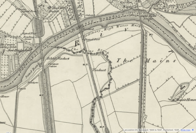 The Mains - Ordnance Survey Map Published 1849
