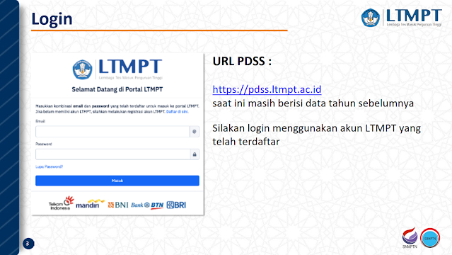 Tahapan Pengisian Pangkalan Data Sekolah dan Siswa (PDSS) Lembaga Tes Masuk Perguruan Tinggi (LTMPT) Tahun 2022