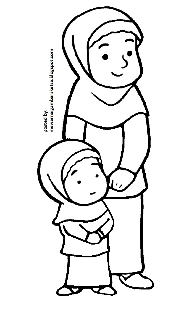  Mewarnai  Gambar Mewarnai  Gambar Sketsa Kartun Anak  