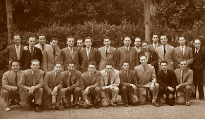 Ajedrecistas del Terrassa y del Mataró en 1952