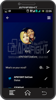 BBM Tema Dark Blue v.2.13.1.14 Apk Terbaru