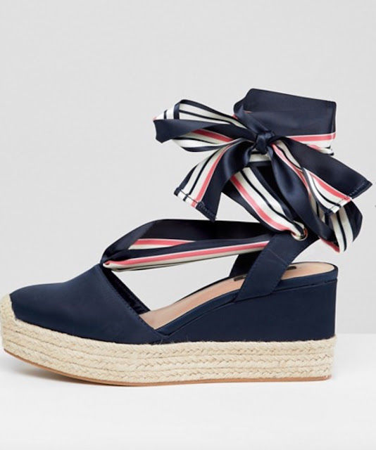 stradivarius tie flatform espadrilles